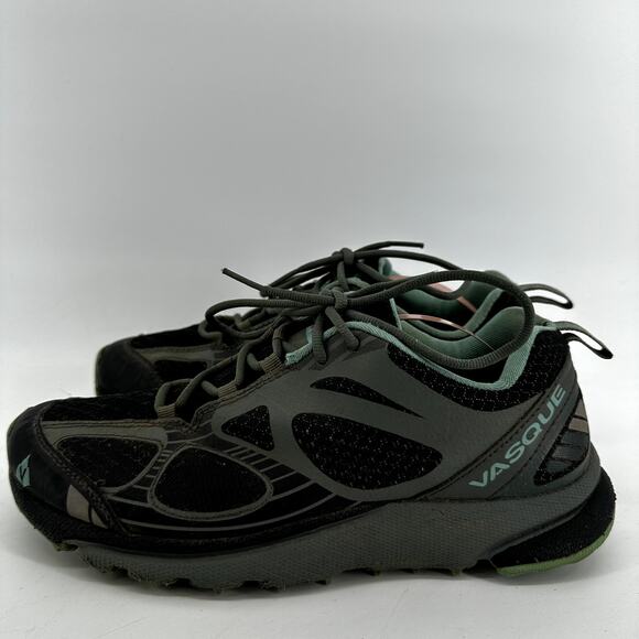 Vasque Constant Velocity Trail Running Shoes Low Lace Anthracite/Pool Blue 10M - Picture 4 of 8